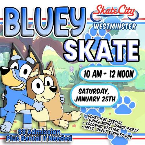 Skate City Westminster Bluey Skate